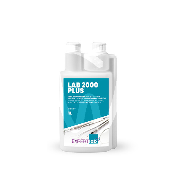 Lab 2000 plus desinfectante para instrumental trienzimático concentrado 1l prevención y diagnóstico expertlab