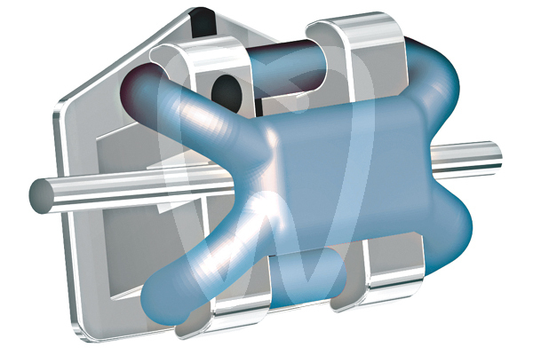 Ligaduras elasticas de baja friccion slide 60uds elastómeros leone