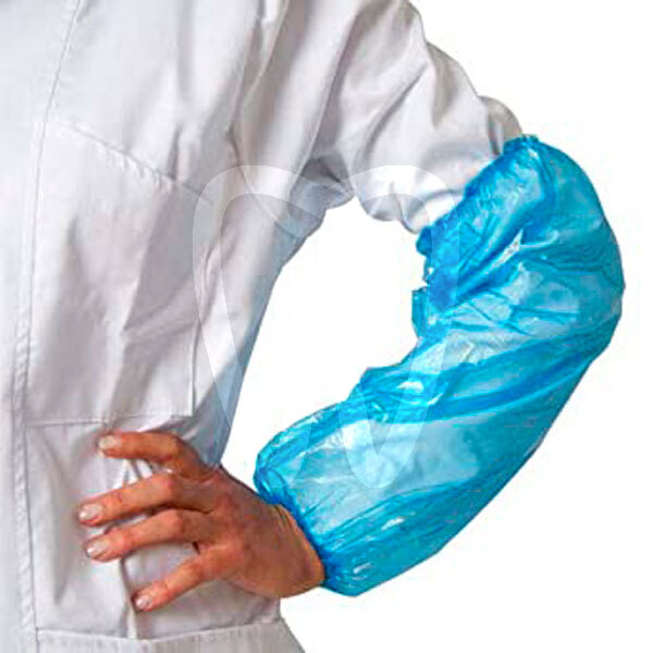 Manguitos protectores impermeables azules covid 19 sin marca