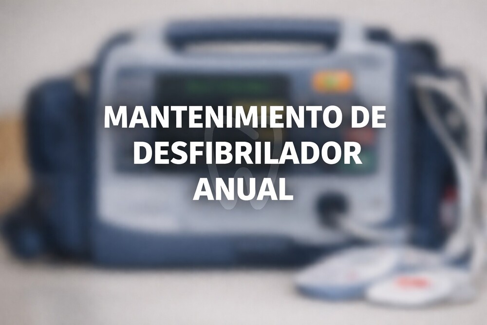 Mantenimiento anual de desfibrilador por videollamada aparatos emergencias y rcp 112 emergencias