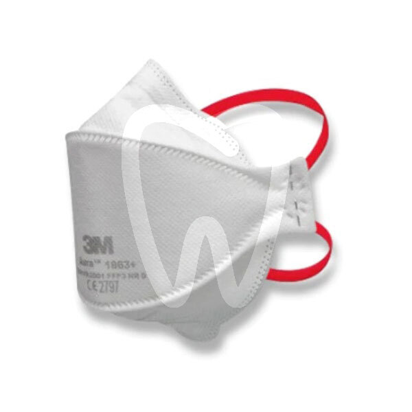 Mascarilla alta filtración 3m aura ffp3 1863+ covid 19 solventum (3m)