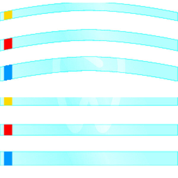 Matrices acetato transparentes curva reconstrucción kerr