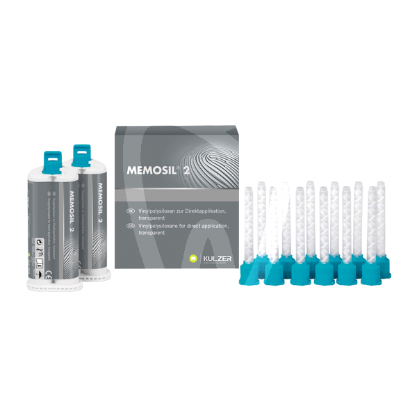 Memosil 2 silicona transparente impresión y prótesis kulzer