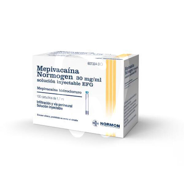 Mepivacaina normogen 3% s.v.c. anestesia normon