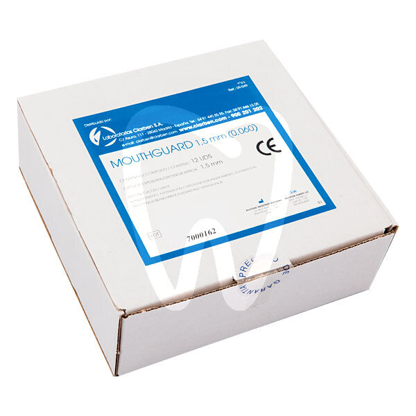 Mouthguard 1,5mm (12und) impresión y prótesis laboratorios clarben