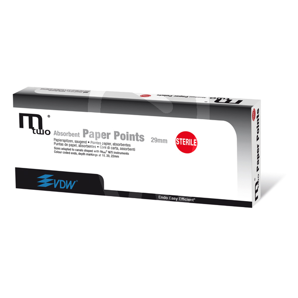 Mtwo puntas de papel endodoncia vdw
