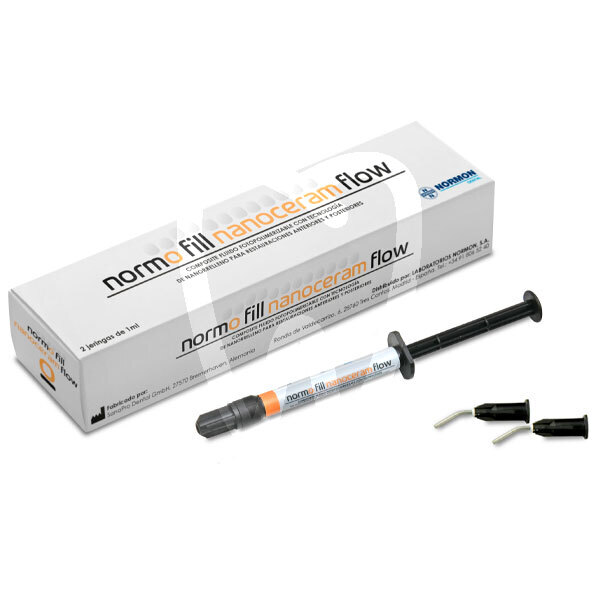 Normofill nanoceram flow jeringas reconstrucción normon