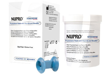 Nupro sensodine tarro con flúor prevención y diagnóstico dentsply