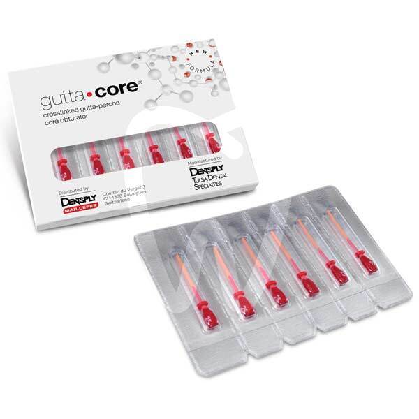 Obturador rosa guttacore x 30 unidades endodoncia dentsply maillefer