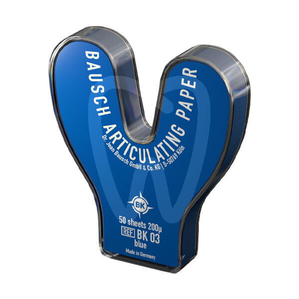 Papel bk 03 azul herradura 0,2mm impresión y prótesis bausch