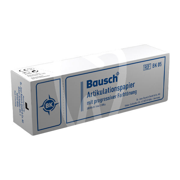 Papel bk 05 largo. azul.200 micras impresión y prótesis bausch