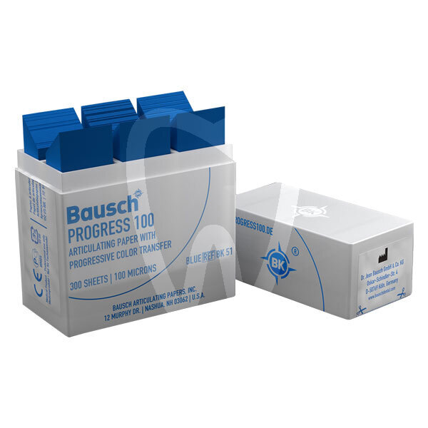 Papel bk 51 azul. 100 micras impresión y prótesis bausch