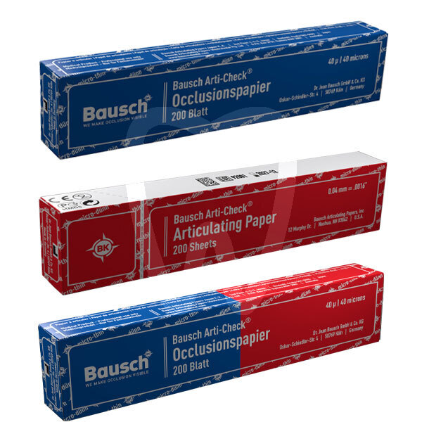 Papel bk fino impresión y prótesis bausch