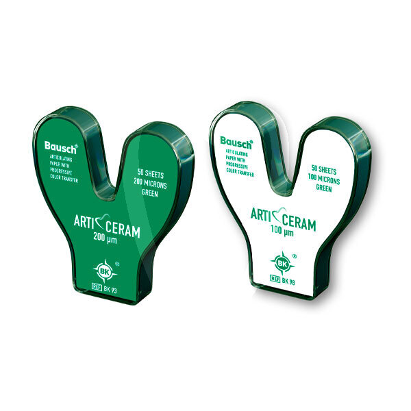 Papel bk herradura arti-ceram impresión y prótesis bausch