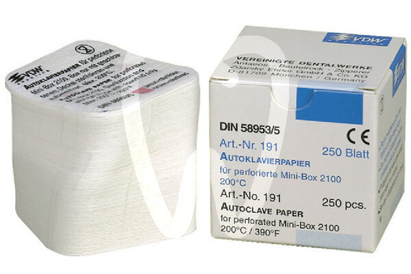 Papel para mini box endodoncia vdw