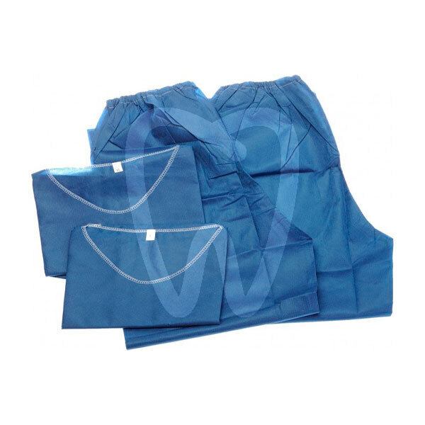 Pijama azul desechables medistock