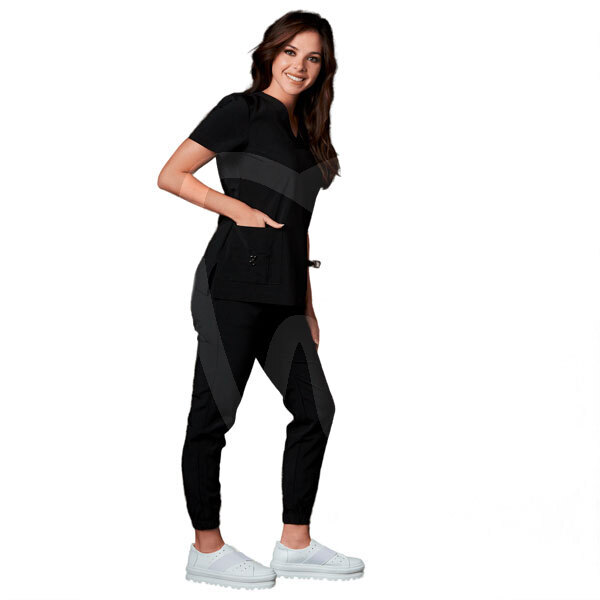 Pijama performance mujer color negro uniformes gallantdale