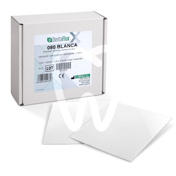 Planchas blancas  3mm (.125) impresión y prótesis dentaflux