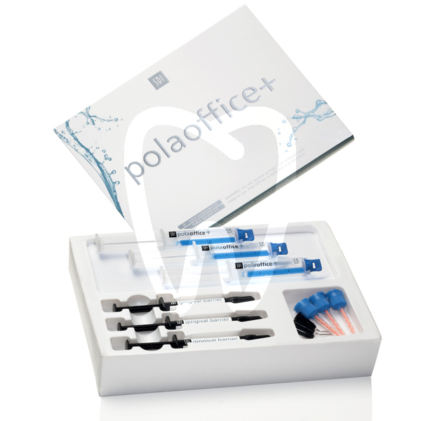 Pola office kit 3 pacientes 37,5% peroxido de hidrogeno  sin optragate prevención y diagnóstico sdi australia