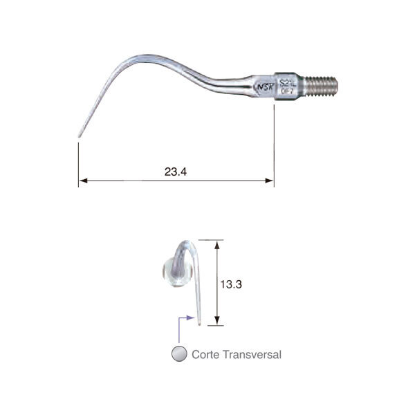 Punta subsonica/neumatica s21l profilaxis nsk