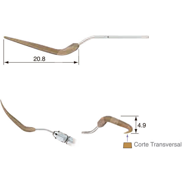 Punta subsonica/neumatica v-p11l profilaxis nsk
