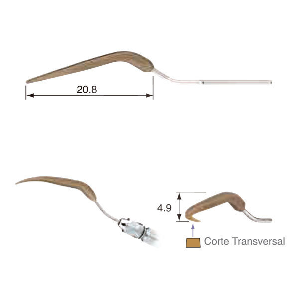 Punta subsonica/neumatica v-p11r profilaxis nsk