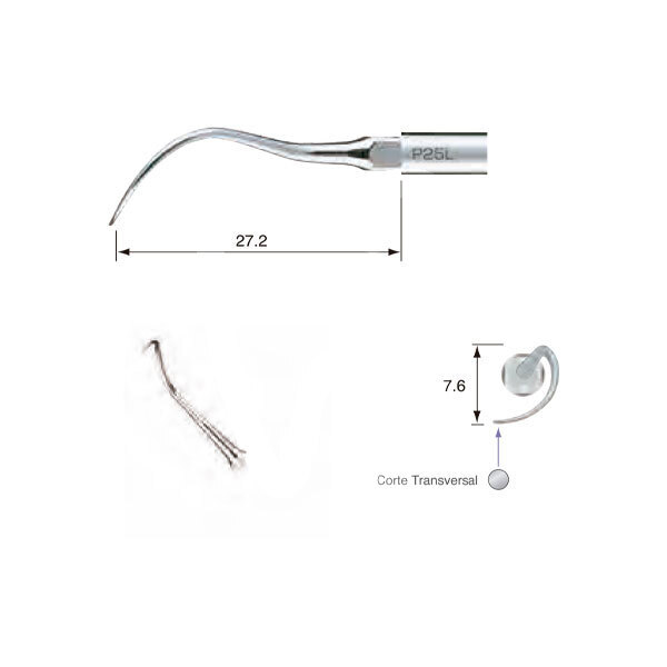 Punta ultrasonidos p25l profilaxis nsk