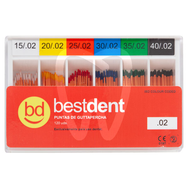 Puntas de guttapercha endodoncia bestdent