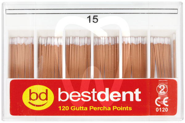 Puntas de guttapercha iso nº 15-80 bestdent endodoncia bestdent