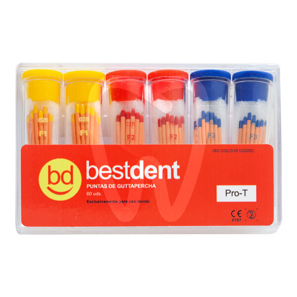 Puntas de guttapercha pluri taper endodoncia bestdent