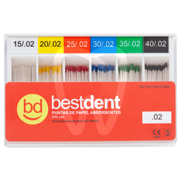 Puntas de papel endodoncia bestdent