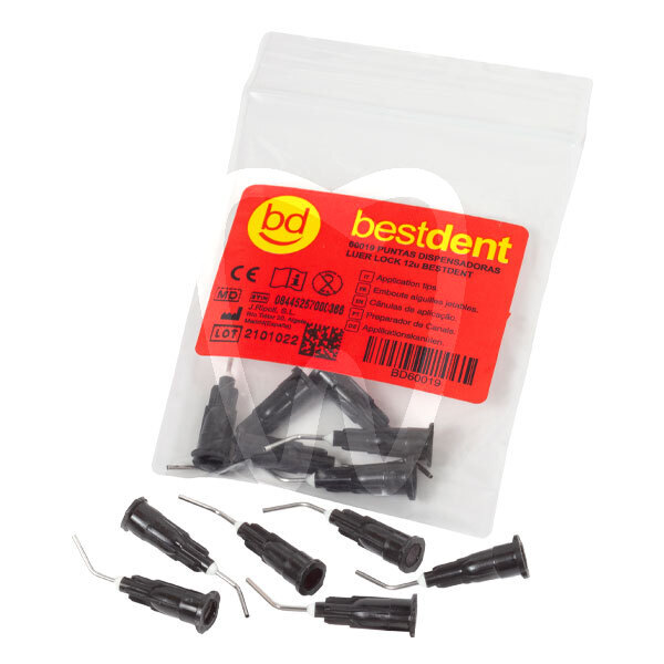 Puntas dispensado luer lock 12u bestdent reconstrucción bestdent