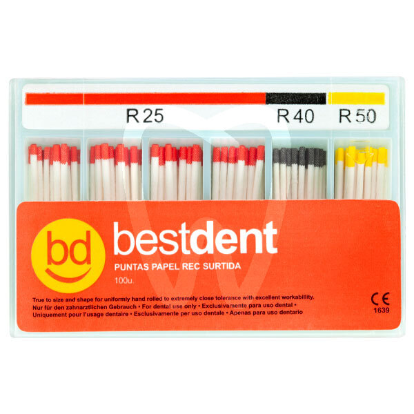 Puntas papel rec endodoncia bestdent