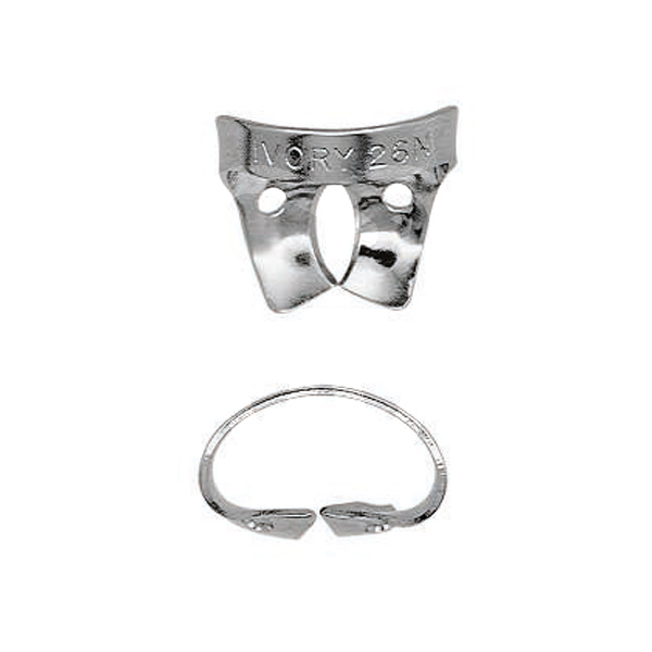 Reposición clamp ivory con ala y sin ala anteriores y molares endodoncia ivory