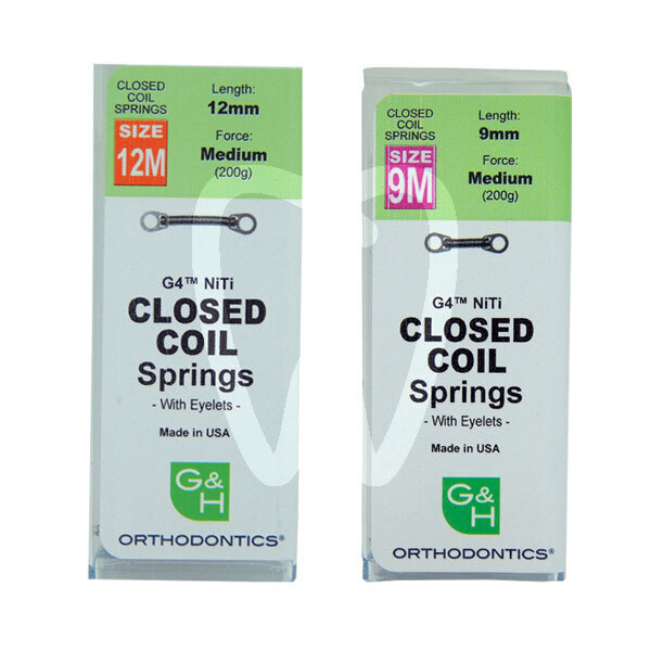 Resorte ortho force niti medio intraoral metálico y estético g&h orthodontics
