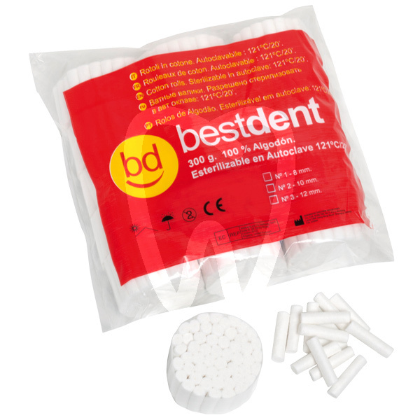 Rollos de algodon nº 1-3 desechables bestdent