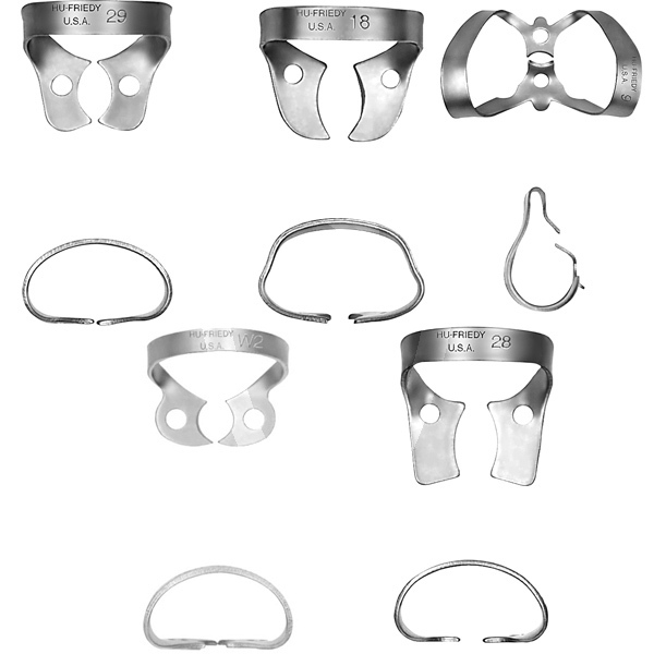 Satin steel clamp endodoncia hu-friedy