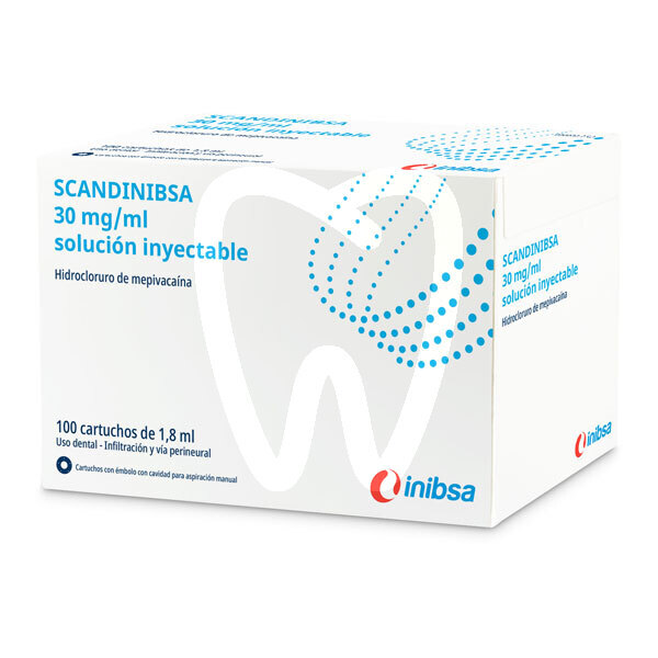 Scandinibsa 3% s.v.c. azul (mepivacaima) anestesia inibsa