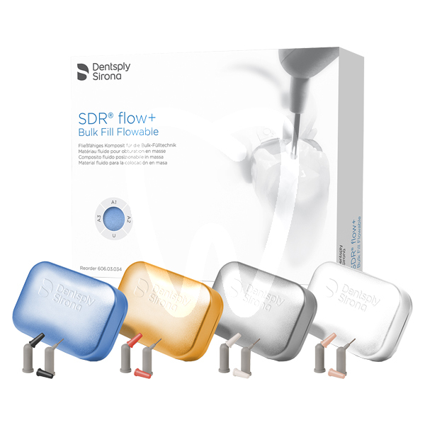 Sdr flow+ edicion dentina coloreada reconstrucción dentsply