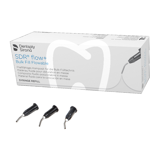 Sdr flow+ reposición 60 puntas aplicadoras jeringa reconstrucción dentsply