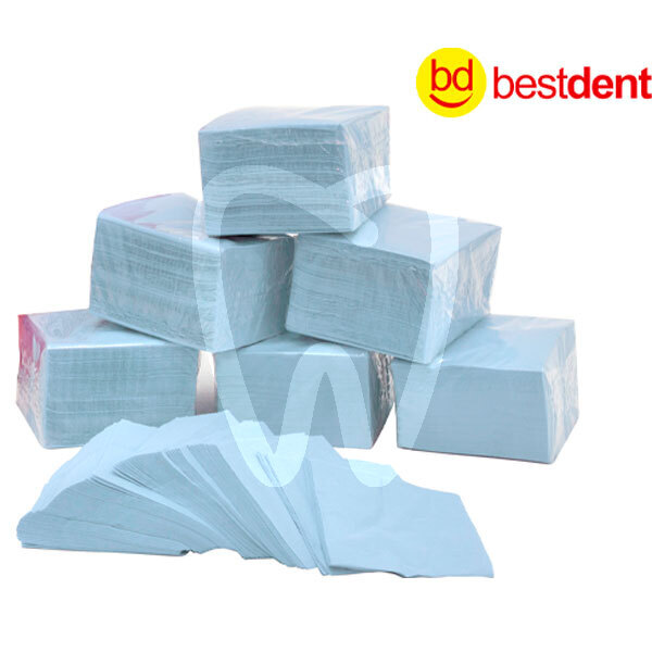 Servilletas 30x30 azul 2 capas desechables bestdent