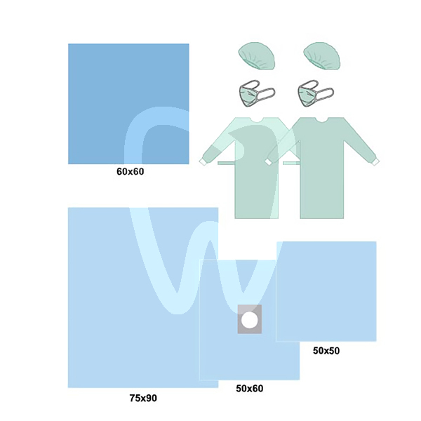 Set cirugia dental desechables cardiva