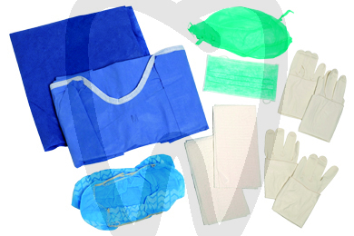 Set esteril cirugia doctor/asistente desechables cardiva