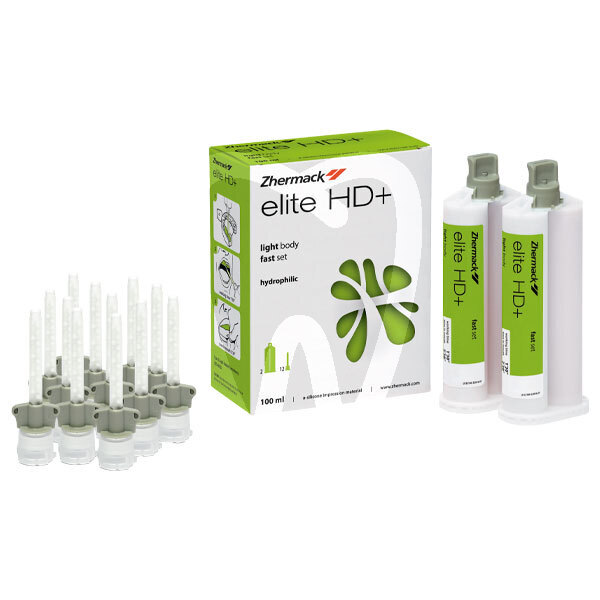 Silicona elite hd+ fluida impresión y prótesis zhermack