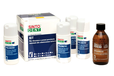 Sintodent resina blanca c&b kit impresión y prótesis sintodent
