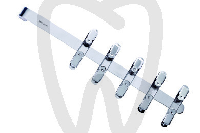Soporte con 10 pinzas para rx prevención y diagnóstico bestdent