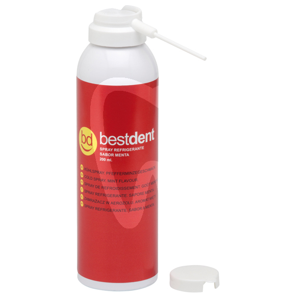 Spray refrigerante sabor menta agujas y biomateriales bestdent