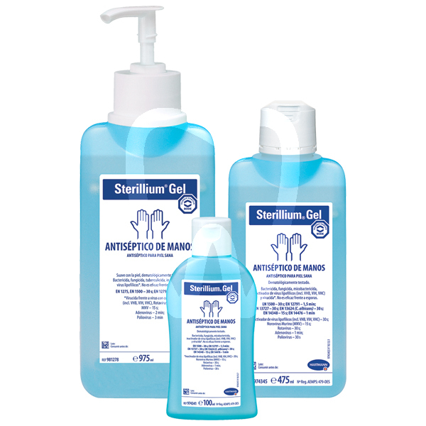 Sterillium gel 975 ml con válvula prevención y diagnóstico hartmann