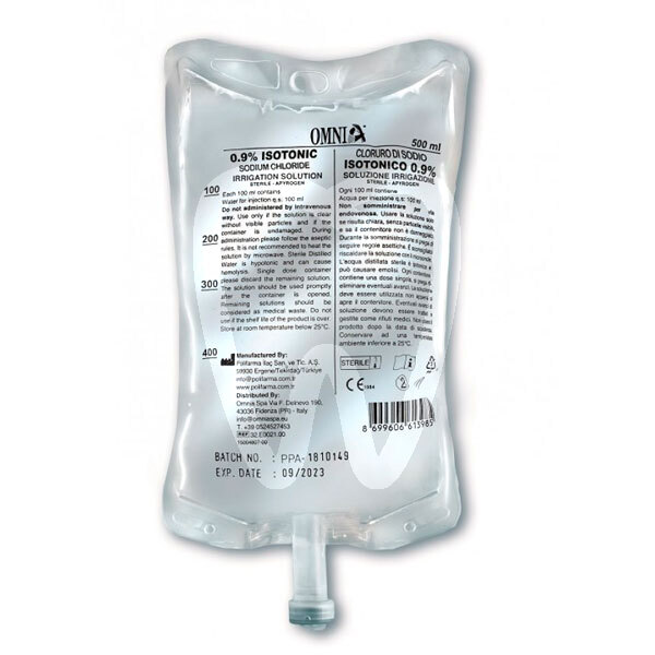 Suero fisiológico no inyectable 0,9% (nacl) desechables omnia