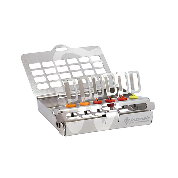 Surtido de 6 limas ortho- strip con bandeja (8,15,40) instrumental intensiv
